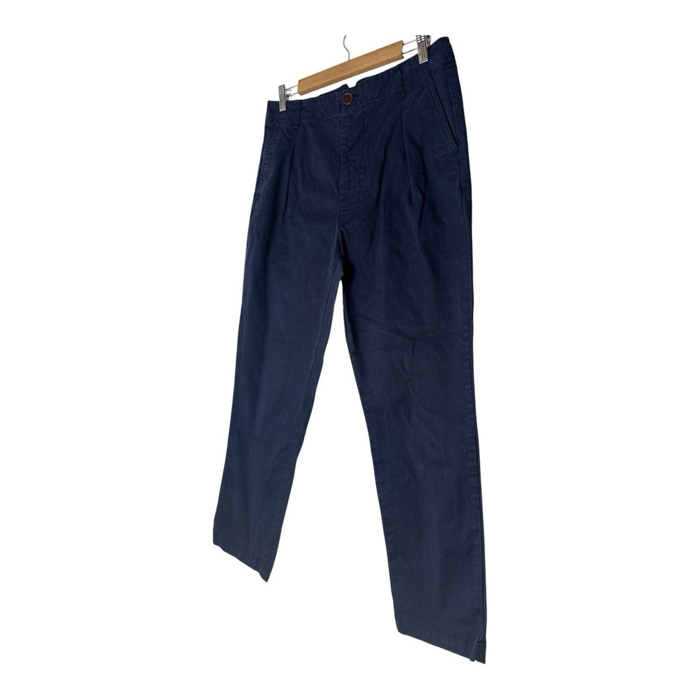 Alex Mill Pants Women's Size 10 Navy Blue Chino Pockets Classic Stretch - Picture 2 of 7
